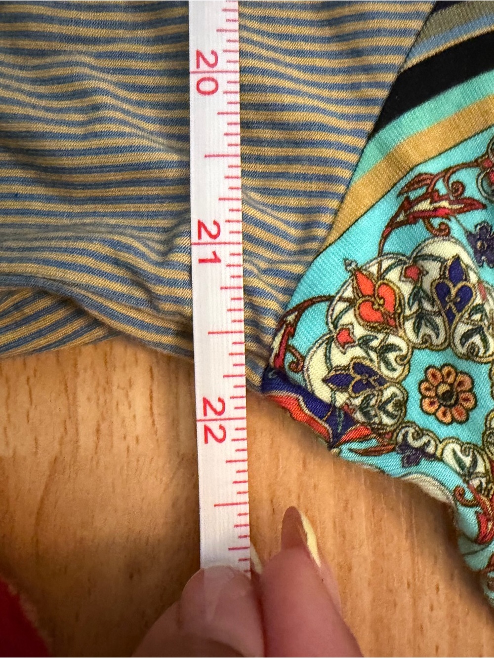 Johnny Was Multicolor Floral Stripe Boho Top Blouse XL - Picture 6 of 7